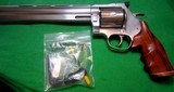 DAN WESSON MODEL 744-10VH~MONSON 44 MAG~10 INCH VENT HEAVY BARREL (NEW) STAINLESS STEEL~EXCELLENT CONDITION~NEW HOGUE GRIP~PRIVATE NO TAX SALE - 7 of 13