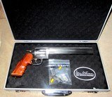 DAN WESSON MODEL 744-10VH~MONSON 44 MAG~10 INCH VENT HEAVY BARREL (NEW) STAINLESS STEEL~EXCELLENT CONDITION~NEW HOGUE GRIP~PRIVATE NO TAX SALE - 1 of 13