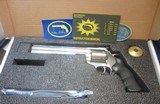 DAN WESSON FIRST ISSUE 44 MAGNUM 8VH~STAINLESS 8 INCH VENT HEAVY W/UNFLUTED CYLINDER~ORIGINAL BOX~PRIVATE NO TAX SALE! - 1 of 15