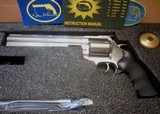 DAN WESSON FIRST ISSUE 44 MAGNUM 8VH~STAINLESS 8 INCH VENT HEAVY W/UNFLUTED CYLINDER~ORIGINAL BOX~PRIVATE NO TAX SALE! - 2 of 15