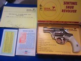 HIGH STANDARD SENTINELS (2) 9 SHOT NICKEL 22 LR REVOLVERS~BOTH EXCELLENT CONDITION IN ORIGINAL BOXES~PRIVATE NO TAX SALE! - 2 of 15
