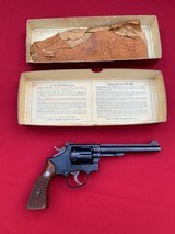 1948 Smith & Wesson K-22 Masterpiece With Original Gold Box - 1 of 15