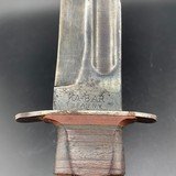 Early WW2 KA-BAR USMC Red Spacer High Condition Original Blued Blade - 8 of 15