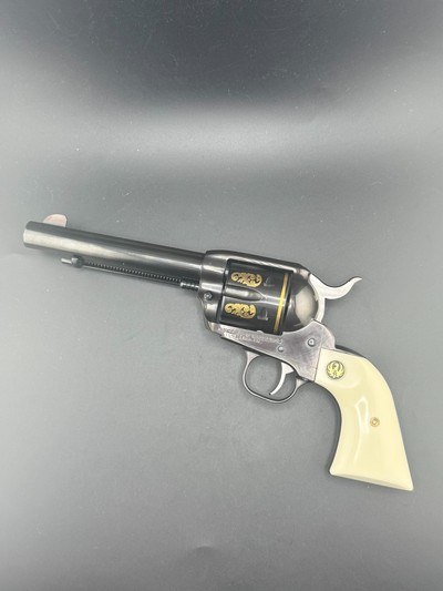 Rare Factory Engraved Gold Inlay Ruger New Vaquero 38/357 - Image 2 of 14