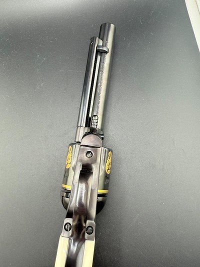 Rare Factory Engraved Gold Inlay Ruger New Vaquero 38/357 - Image 12 of 14