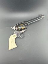 Rare Factory Engraved Gold Inlay Ruger New Vaquero 38/357 - Image 3 of 14