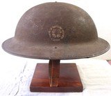 World War I US M1917 Helmet issued to the American Expeditionary Force 35th Division - 4 of 14