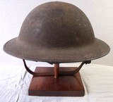 World War I US M1917 Helmet issued to the American Expeditionary Force 35th Division - 3 of 14