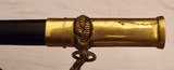 US Model 1852 Navy Officer's Sword with Scabbard, Belt, and Hangers - 13 of 15