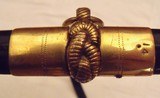 US Model 1852 Navy Officer's Sword with Scabbard, Belt, and Hangers - 14 of 15
