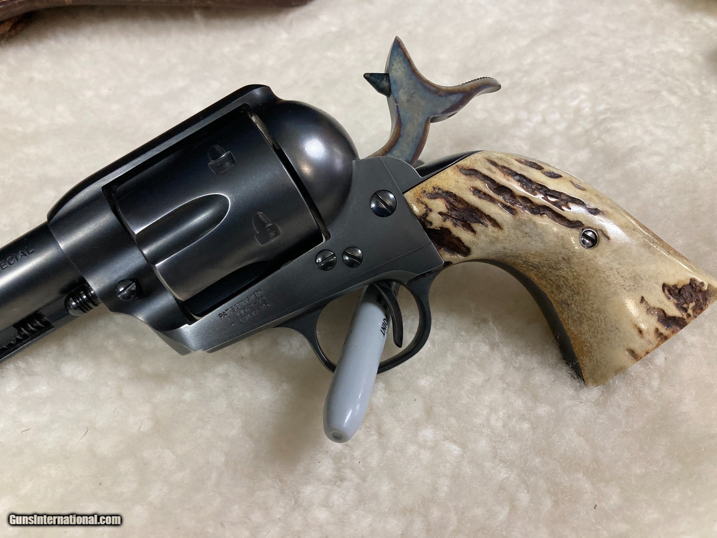 USFA Rodeo Long Hunter .38 Special w/9mm cylinder Stag Grips