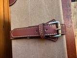 Canvas and Leather English Double Shotgun Motor Case - 8 of 10