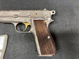 Browning P35 Belgium Made T Series Full Engraved Renaissance 9mm - 3 of 14