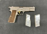Browning P35 Belgium Made T Series Full Engraved Renaissance 9mm - 6 of 14