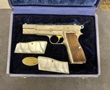 Browning P35 Belgium Made T Series Full Engraved Renaissance 9mm - 1 of 14