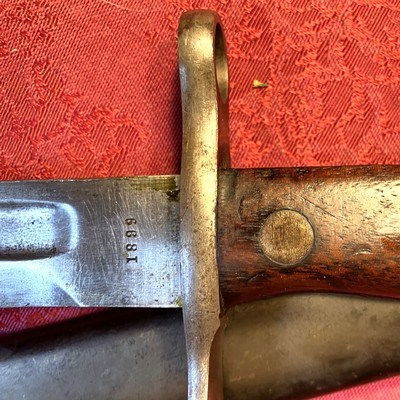 Krag Rifle 1899 set with period correct sling and bayonet - Image 5 of 15