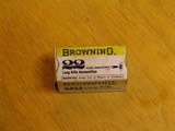 BROWNING .22 CAL. RIMFIRE AMMO - FULL BOXES - HARD TO FIND & RARE - COLLECTIBLE