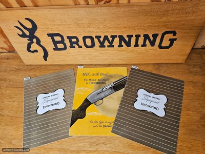 BROWNING COLLECTION of CATALOGS and PAMPHLETS from 1923 thru the 1970s - 48 pcs. total