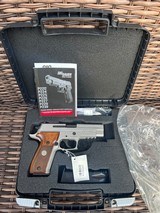 Sig Sauer Elite P226 ASE Stainless Rail 9mm SRT DA/SA factory custom wood grips. NOS - 3 of 10