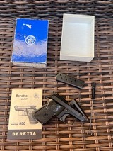 Beretta 950SB Jetfire 25 ACP with correct box, cleaning brush, and pistol booklet - 6 of 8