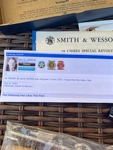 Smith & Wesson Model 36 no dash Chiefs Special round butt 3 inch barrel revolver 38 special minty - 9 of 9