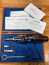 Smith & Wesson factory Nickel 27-2 pinned barrel complete with box and cleaning kit. Sought after 4 in barrel 357 magnum - 13 of 14
