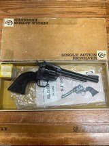 Colt's New Frontier SAA 22/22WMR 6 in. Revolver with box beautiful color case hardened action colt 1971 Peacemaker - 5 of 12