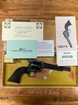 Colt's New Frontier SAA 22/22WMR 6 in. Revolver with box beautiful color case hardened action colt 1971 Peacemaker - 8 of 12