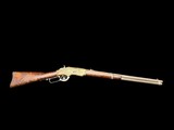 COLLECTOR WORTHY 1881 WINCHESTER MODEL 1873 SADDLE RING CARBINE FACTORY ENGRAVED, FACTORY GOLD PLATED RECEIVER, FACTORY NICKEL, XXX WOOD, LETTERED - 8 of 15