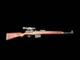EXCELLENT GERMAN WWII K.43 ORIGINAL SNIPER RIFLE QVE45 ORIGINAL CLEANING KIT AND GERMAN MILITARY PAPERWORK