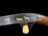 WONDERFUL 1954 WINCHESTER MODEL 42 PIGEON GRADE .410 28” FULL CHOKE SOLID RIB WINCHESTERS #5 ENGRAVING STYLE WITH GOLD GAME SCENES - 13 of 20