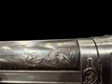 WONDERFUL 1954 WINCHESTER MODEL 42 PIGEON GRADE .410 28” FULL CHOKE SOLID RIB WINCHESTERS #5 ENGRAVING STYLE WITH GOLD GAME SCENES - 17 of 20