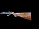 WONDERFUL 1954 WINCHESTER MODEL 42 PIGEON GRADE .410 28” FULL CHOKE SOLID RIB WINCHESTERS #5 ENGRAVING STYLE WITH GOLD GAME SCENES - 14 of 20