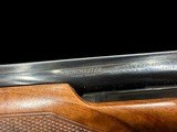 WONDERFUL 1954 WINCHESTER MODEL 42 PIGEON GRADE .410 28” FULL CHOKE SOLID RIB WINCHESTERS #5 ENGRAVING STYLE WITH GOLD GAME SCENES - 19 of 20