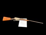EXTREMELY RARE, FACTORY DOCUMENTED WINCHESTER MODEL 1895 FLATSIDE DELUXE MODEL MADE IN 1897 ANTIQUE 40-72 WCF