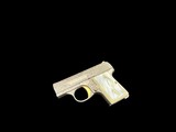 MINT CONDITION BELGIAN BROWNING RENAISSANCE BABY BROWNING .25 ACP FACTORY MASTER ENGRAVED, PEARL GRIPS & GOLD TRIGGER - 1 of 7