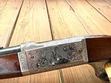 DW HARRIS MASTER ENGRAVED 1928 SAVAGE MODEL 99 TAKEDOWN TRIPLE GAME SCENE HAND ENGRAVED - 10 of 17