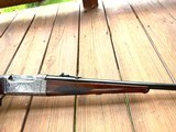 DW HARRIS MASTER ENGRAVED 1928 SAVAGE MODEL 99 TAKEDOWN TRIPLE GAME SCENE HAND ENGRAVED - 4 of 17