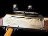 RARE BELGIAN BROWNING BAR GRADE III CARBINE 9.3x62 BIG BORE EUROPEAN MODEL WITH CLAW MOUNT AND SIGHTING RIB - 5 of 19