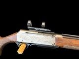RARE BELGIAN BROWNING BAR GRADE III CARBINE 9.3x62 BIG BORE EUROPEAN MODEL WITH CLAW MOUNT AND SIGHTING RIB - 2 of 19