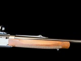RARE BELGIAN BROWNING BAR GRADE III CARBINE 9.3x62 BIG BORE EUROPEAN MODEL WITH CLAW MOUNT AND SIGHTING RIB - 3 of 19