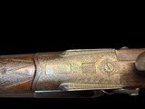 STUNNING BELGIAN DIANA GRADE SxS SHOTGUN 12GA GAME SCENE ENGRAVED DEEP RELIEF 18K GOLD - 20 of 20