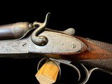 STUNNING BELGIAN DIANA GRADE SxS SHOTGUN 12GA GAME SCENE ENGRAVED DEEP RELIEF 18K GOLD - 17 of 20