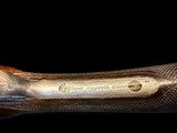 STUNNING BELGIAN DIANA GRADE SxS SHOTGUN 12GA GAME SCENE ENGRAVED DEEP RELIEF 18K GOLD - 19 of 20