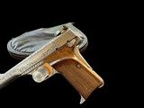 RARE 1974 BELGIAN BROWNING RENAISSANCE MODEL 1955 .380 ACP FACTORY ADJUSTABLE SIGHTS & ORIGINAL POUCH - 7 of 13