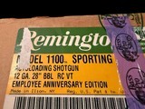 EMPLOYEE GUN REMINGTON 1100 200th ANNIVERSARY FACTORY ENGRAVED & GOLD INLAID HAND PICKED WOOD SERIAL #67 - 4 of 19