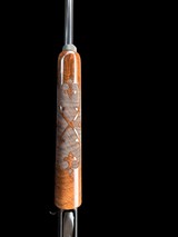 EMPLOYEE GUN REMINGTON 1100 200th ANNIVERSARY FACTORY ENGRAVED & GOLD INLAID HAND PICKED WOOD SERIAL #67 - 18 of 19