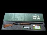 EMPLOYEE GUN REMINGTON 1100 200th ANNIVERSARY FACTORY ENGRAVED & GOLD INLAID HAND PICKED WOOD SERIAL #67