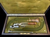 1859-1864 GERMAN SCHILLING SUHL MATCHED PAIR OF DUELING PISTOLS COLLECTOR CONDITION ORIGINAL CASE - 18 of 20