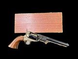 1958 2-DIGIT UBERTI 1851 NAVY HAND ENGRAVED CIVIL WAR CENTENNIAL NOS/UNFIRED WITH ORIGINAL BOX….. BREATHTAKING - 3 of 19